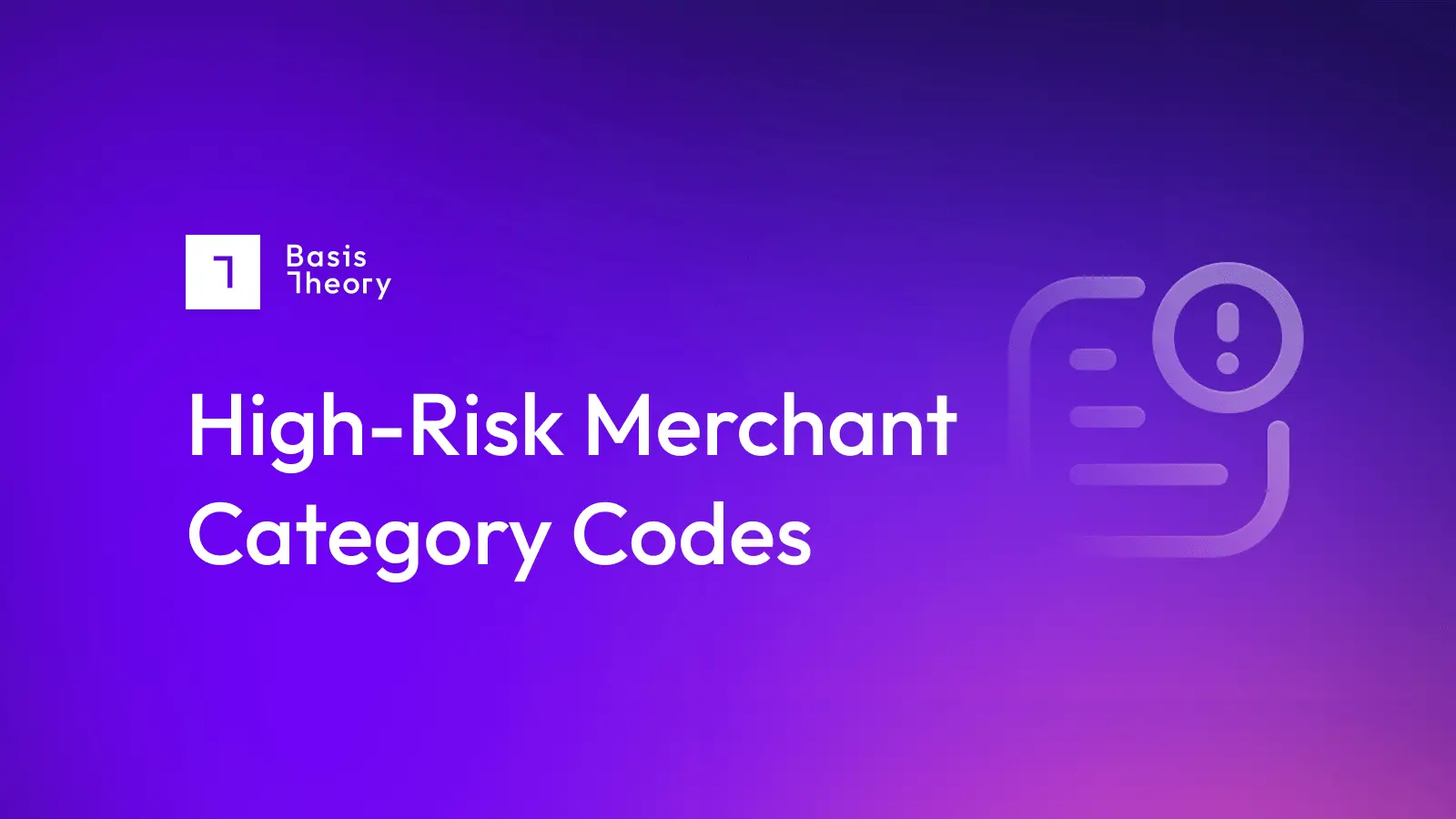The Importance of High-Risk Merchant Category Codes